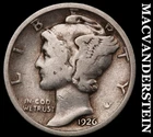 1926 Silver Mercury Dime - Scarce  Better Date  No Reserve  #i80