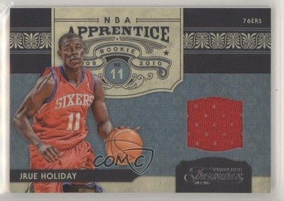 2009-10 Timeless Treasures NBA Apprentice Materials Jrue Holiday Rookie RC 08uk