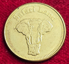 Safari Land Arcade Villa Park IL Token – Vintage Amusement Game Coin Collectible