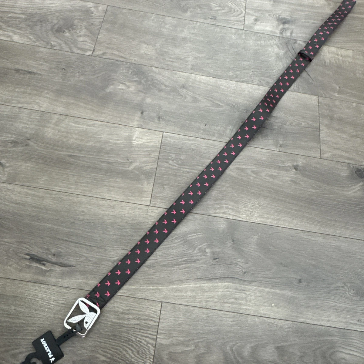 Playboy bunny stretch black glitter belt Playboy by Dolls Kill Star Studded Vegan Leather Belt With  main image 4