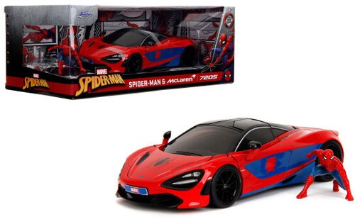 Jada Toys - 1:24 Spider-Man - Hollywood Rides - Mclaren 720S W/Spiderman Figure-image