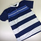 Chervo Golf Men’s Blue Striped Polo Shirt. Size Large 