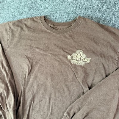 SMI Properties No Limits Texas Motor Speedway Shirt Mens M Brown Graphic Cotton