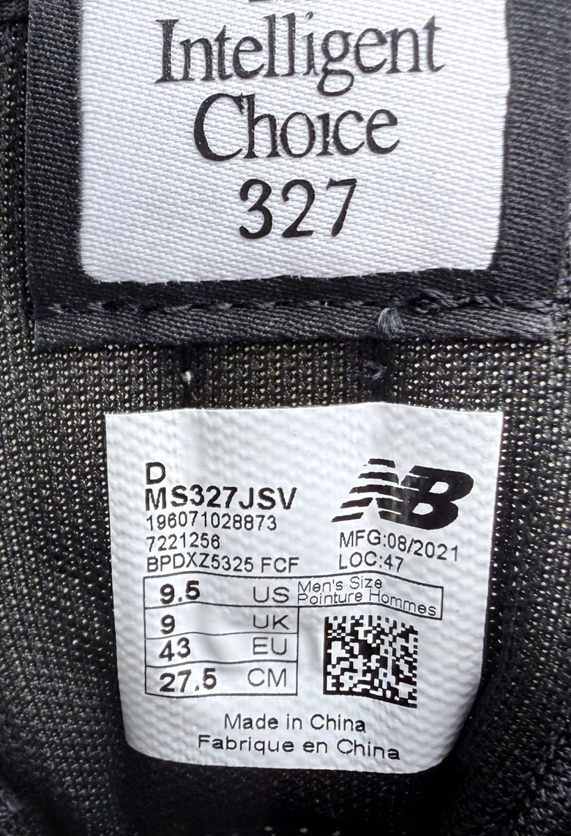 Size 9.5 - Joshua Vides x New Balance 327 Black Splatter for sale