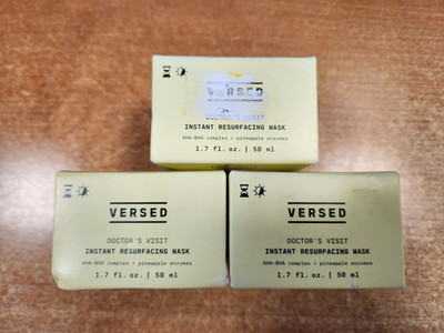 3 Pk: Versed Doctor s Visit Instant Resurfacing Face Mask, 1.7 oz. ea.  E2D