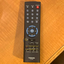 Toshiba CT-9952 TV/Cable/VCR Remote Control Wireless Black 10m Range Sanitized