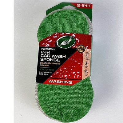 2 Turtle Wax 2 in 1 Car Wash Sponge Great for Everyday Cleaning Scratch Free