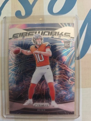 2024 Panini Prizm - Fireworks Bo Nix #23 (RC)