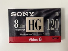SONY 8mm HG 120 Video 8 Video Cassette P6-120HG Sealed NIP