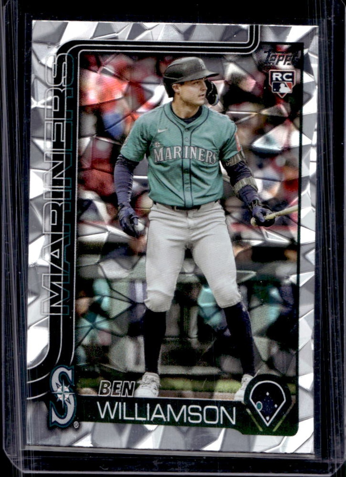2025 Topps Update Ben Williamson RC Diamante Foil Rookie #US130 Mariners
