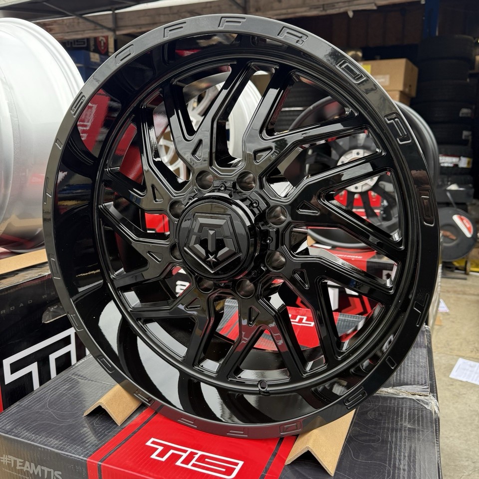 TIS 544B Offroad Package 22x10 8 lug Fitment 33x12.50-22 RBP M/T Tires ...