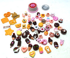 LG. LOT Dollhouse Miniature Food Desserts- Mini Cake - FLAT SIDED