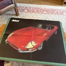 Jaguar e type roadster coupe POSTER brochure catalogue leaflet
