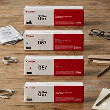   HOT   Canon 067 Toner Cartridge Set 4-Pack: B-C-Y-M - New Date