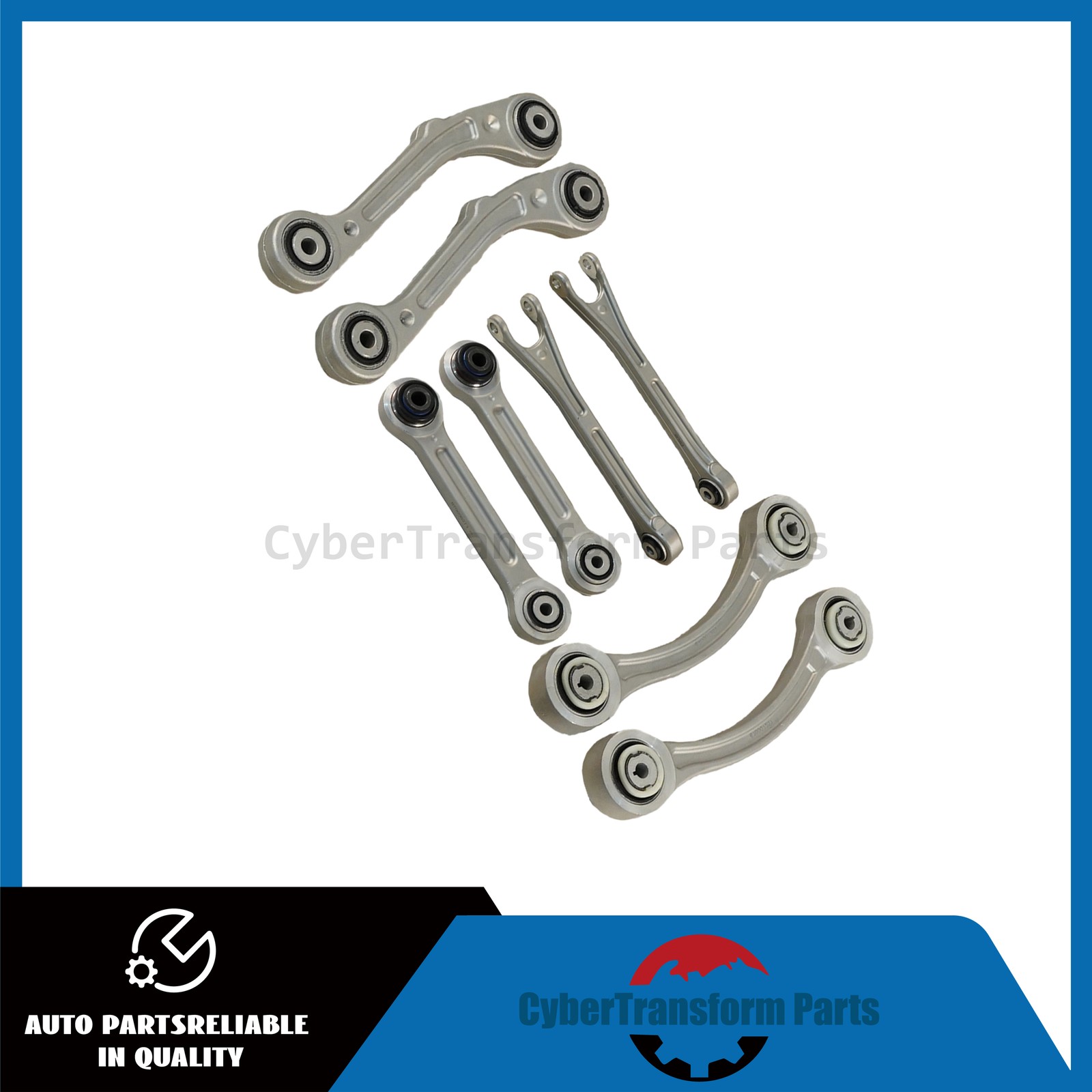 NEW 8PCS Fits Maserati Ghibli Quattroporte 14-16 Rear Suspension Control Arm Set