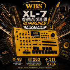 Akai MPC Expansion XL-7 Command Station Dance Edition 48 Drum Kits 263 Keygroups