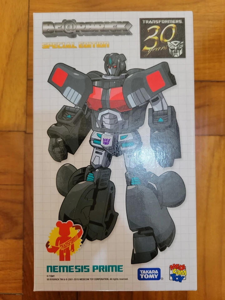 BEARBRICK TRANSFORMERS Nemesis Prime 30th Anniversary MISB BE@RBRICK - Image 2 of 4
