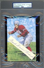 Frank Bruiser Kinard PSA DNA Signed Goal Line Art Card Cut GLAC Autograph