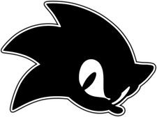 Sonic The Hedgehog Head Logo 2 Vinyl Sticker Decal Waterproof DieCut Car Laptop