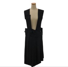 COMME des GARCONS Skirt raw cut asymmetrical structured jumper suspender skirt