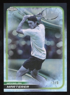2025 Topps Chrome Tennis Maximilian Marterer -1/0 Frozen Fractor Refractor #160