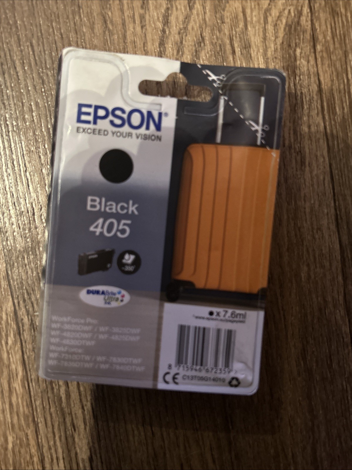 Genuine Epson 405 Suitcase Ink Cartridge WF-3800 WF-3820 WF-7830 YELLOW 5.4ml - Image 6