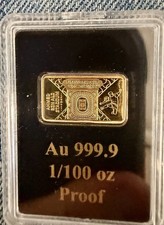 1/100th Oz 99.99 Gold 2022 FIFA World Cup Proof Bar