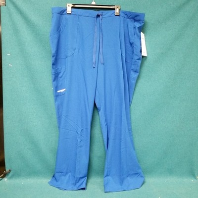 NWT Skechers Barco Blue Reliance Cargo Drawstring Scrub Pants Women's Sz 3XL