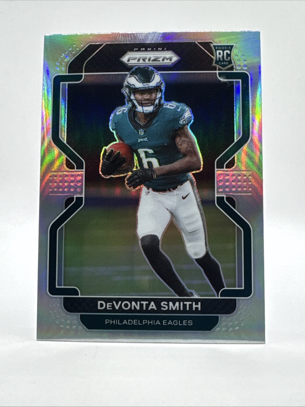 2021 Panini Prizm Rookie Variation Devonta Smith #V-335 Silver Prizm (RC)