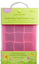 Green Sprouts Fresh Baby Food Freezer Silicone Tray Pink NEW IN PACKAGE