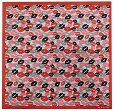 Lot of 12 Dozen Red Pink Grey Gray Black Lips 22"x22" Cotton Bandana Bandanna