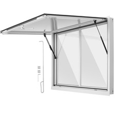 Uimoso 48x36 in Aluminum Alloy Concession Service Window for Food Trucks