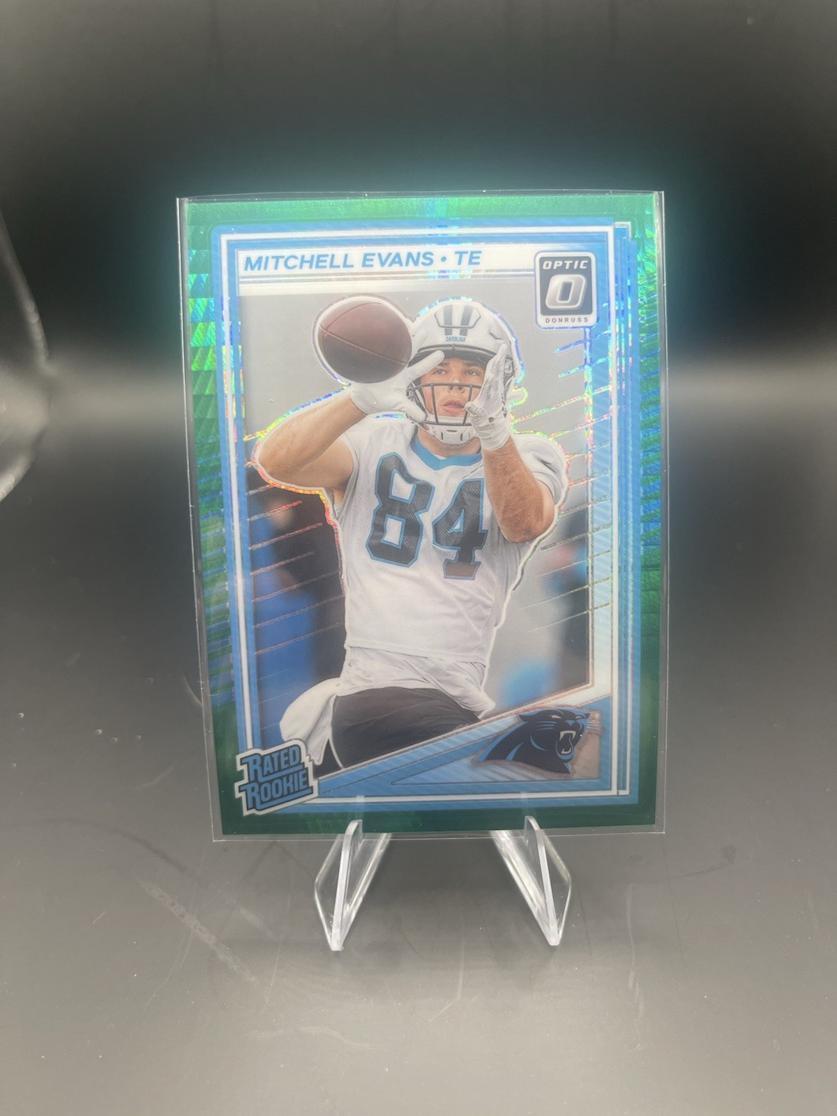 Mitchell Evans 2025 Panini Donruss Optic Rated Rookie Green Hyper Prizm #254 