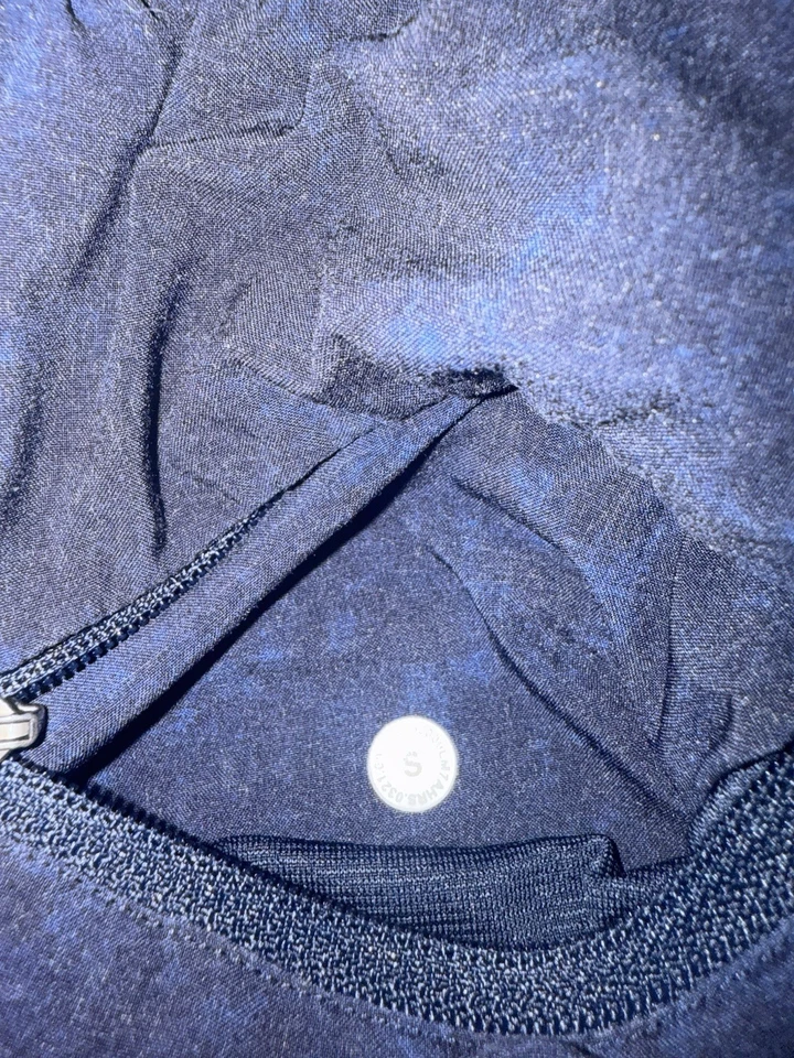 Lululemon Pace Breaker Liner Shorts Mens Size:S Blue Zip Training Gym Run - Image 4 of 4