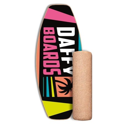 Daffy Boards Allrounder Balance Board Set mit Korkrolle - Neon - NEU -