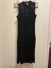 Vintage Marshall Russo Vest Women’s Black Long Las Vegas Casino Wear Size 14