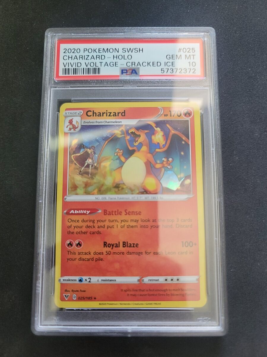 PSA 10 GEM MINT Charizard 025/185 CRACKED ICE Vivid Voltage PSA 10 GEM MINT Charizard 025/185 CRACKED ICE Vivid Voltage