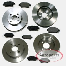 Bremsen Set Ø 256 mm + Ø 259 mm + Beläge vorne hinten für Suzuki Swift IV