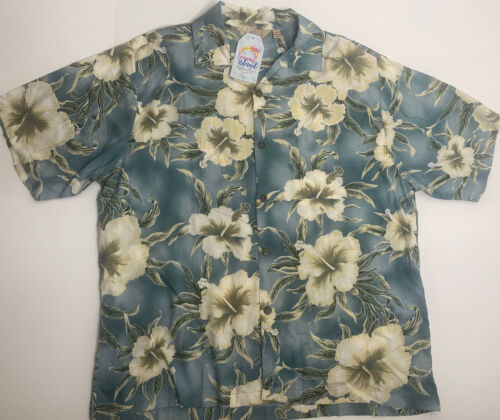 NWT Summer Island Hawaii MENS SS SHIRT XL FREE SHIPPING