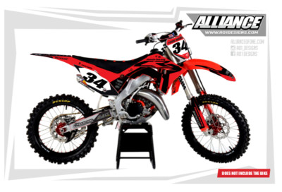 Honda Polisport restyle kit CR125 CR250 2002-2007 SX SERIES  GRAPHIC DECALS