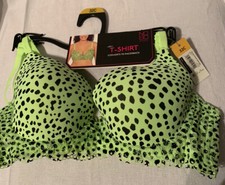 32C No Boundaries T-Shirt Bra Green NWT