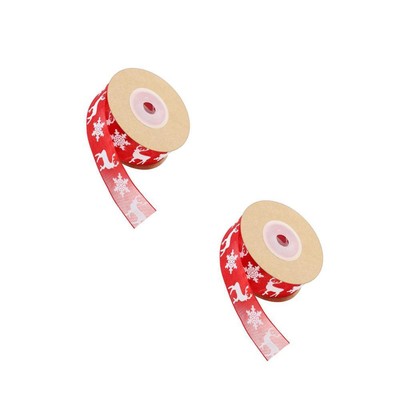 2 PCS Geschenkbänder -schleifen Weihnachtsband Zum Verpacken Von Geschenken