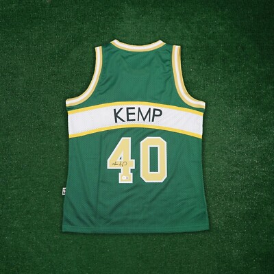 Shawn Kemp signed 1989-90 Seattle Supersonics Adidas HWC Swingman
