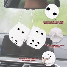 2 Pack Novelty Dice Velvet Car Pendant Interior Accessories Cool Auto Decoration 2 Pack Novelty Dice Velvet Car Pendant Interior Accessories Cool Auto Decoration