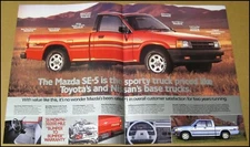 1988 Mazda SE-5 Truck 2-Page Print Ad Car Automobile Advertisement Vintage