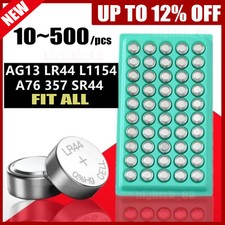 Image of 10~500 X SUPER AG13 LR44 CX44 357A 1.5V HIGH ENERGY ALKALINE BUTTON BATTERIES UK