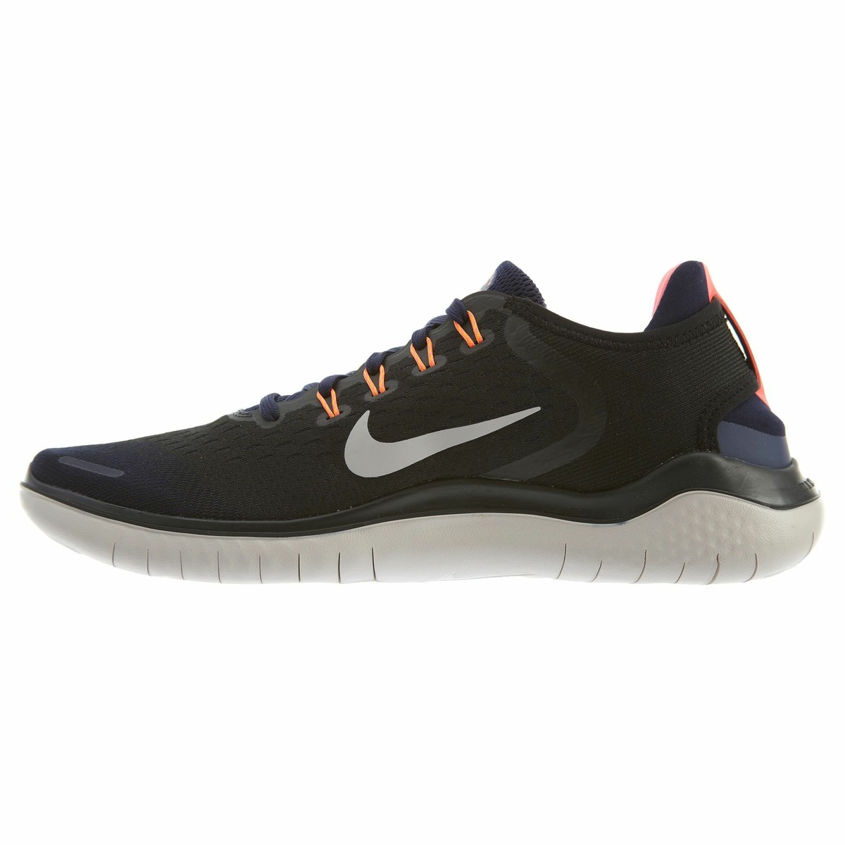 Nike Free RN 2018 Black Moon Particle Grey Crimson White 942836