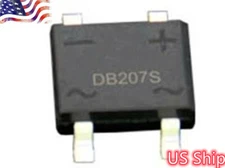5pcs DB207S 2A 1000V SMD Bridge Rectifier SOP-4 US Ship