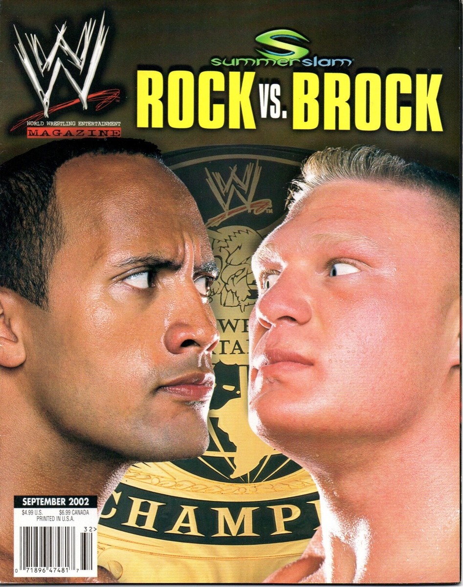 ●SMACK Brock Lesnar The Rock September 2002 WWE Pro Wrestling
