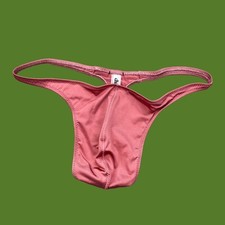 Charlie by matthew zink Men Orchidea liquid boomerang swim Thong swimwear size L